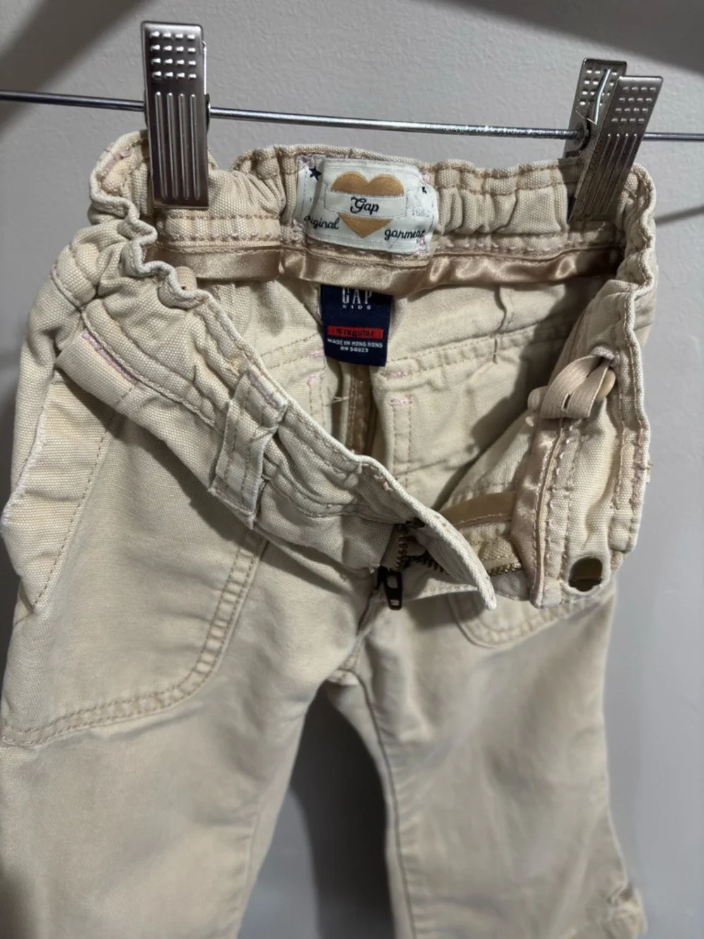 Gap Kids Vintage Bootcut Flare Pants Size 4 Regular Khaki Beige